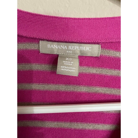 XS Banana Republic Pink and and Tan Cardigan - Picture 2 of 3